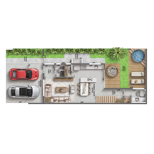Planta 132m²